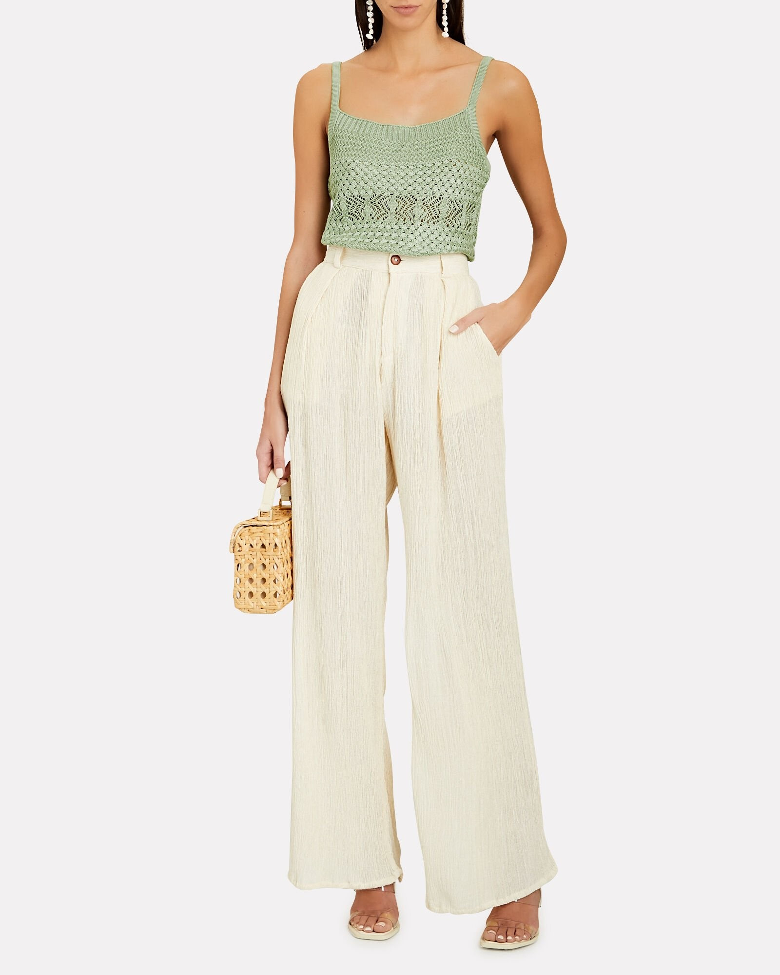 Krietta Crocheted Tank Top | INTERMIX