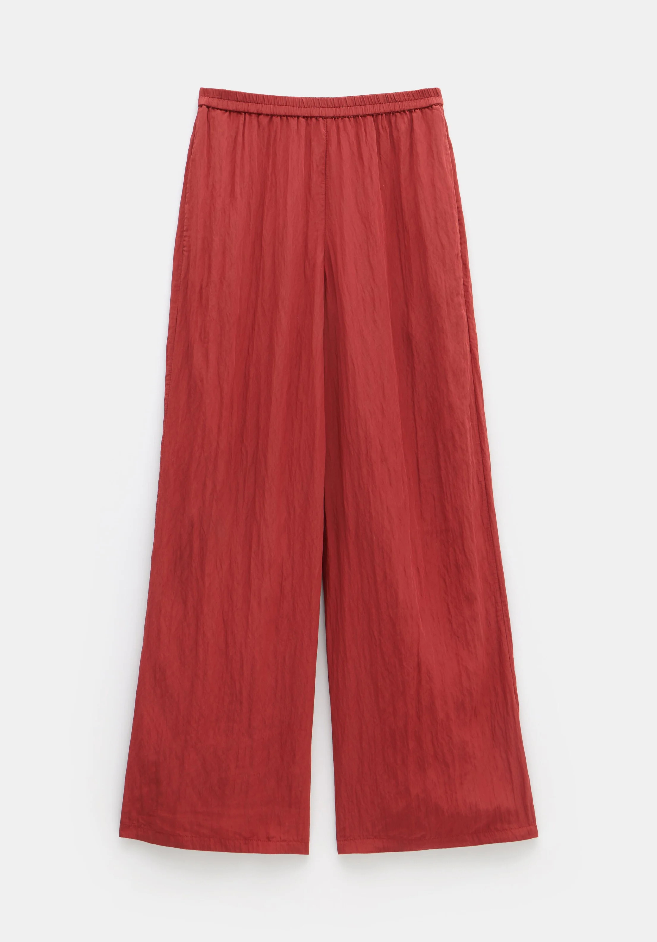 Mabel Fluid Wide Leg Crinkle Trousers | Hush UK