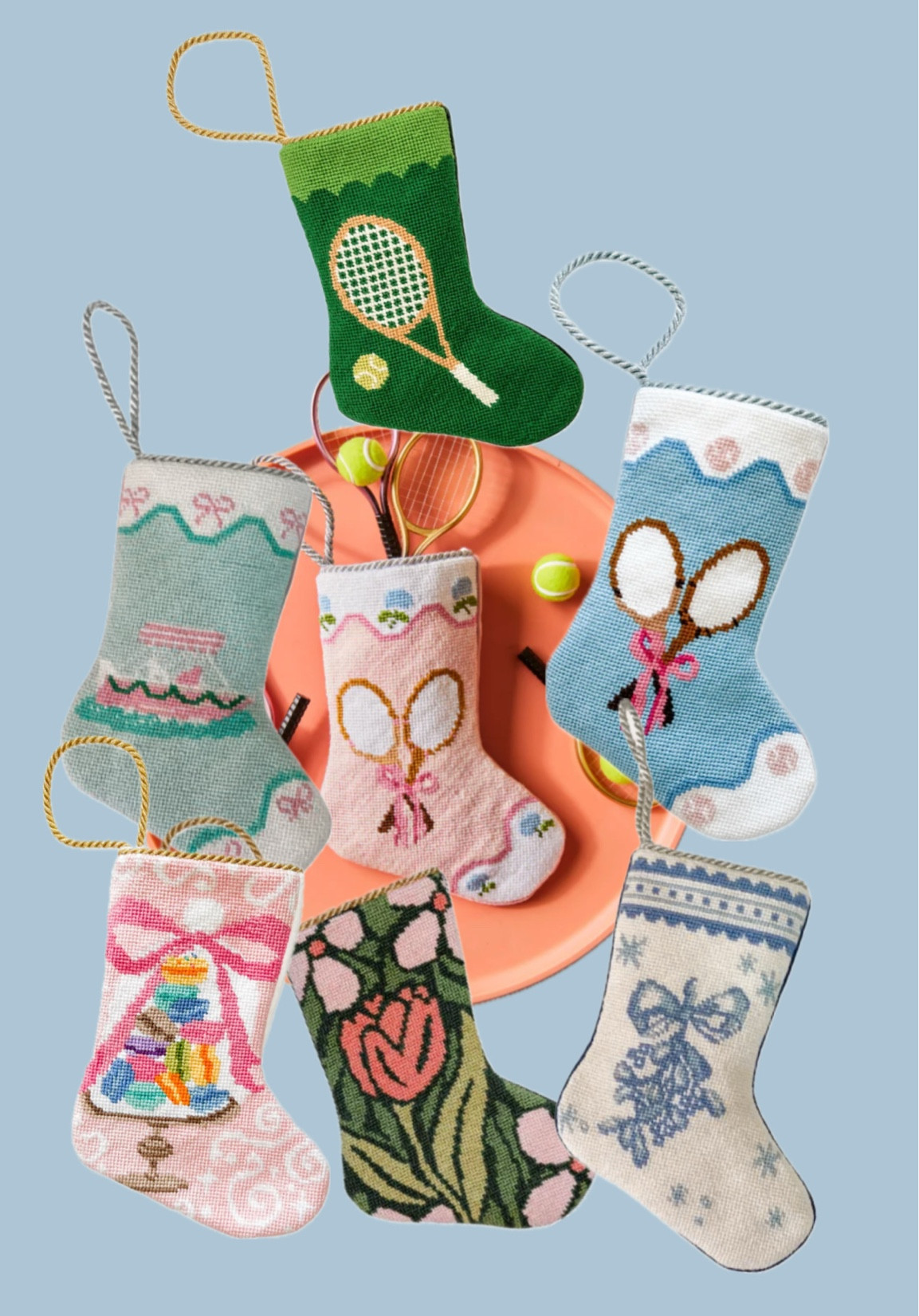My Bauble Stockings faves. Needlepoint stocking ornaments. 

#LTKHoliday