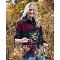 Brora Wool Blanket Jacket Mulberry - Size: 16 | Brora