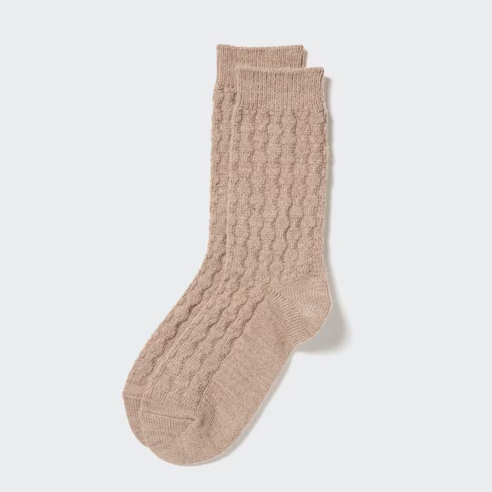 HEATTECH Cable Socks | UNIQLO (US)