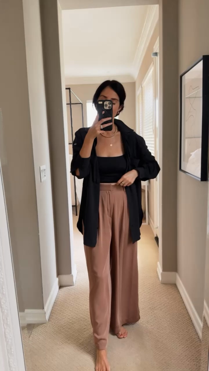 My go to Amazon trousers! I'm just shy of 5-7" wearing the size small and XS top... #StylinByAylin #Aylin

#LTKBeauty #LTKStyleTip #LTKVideo