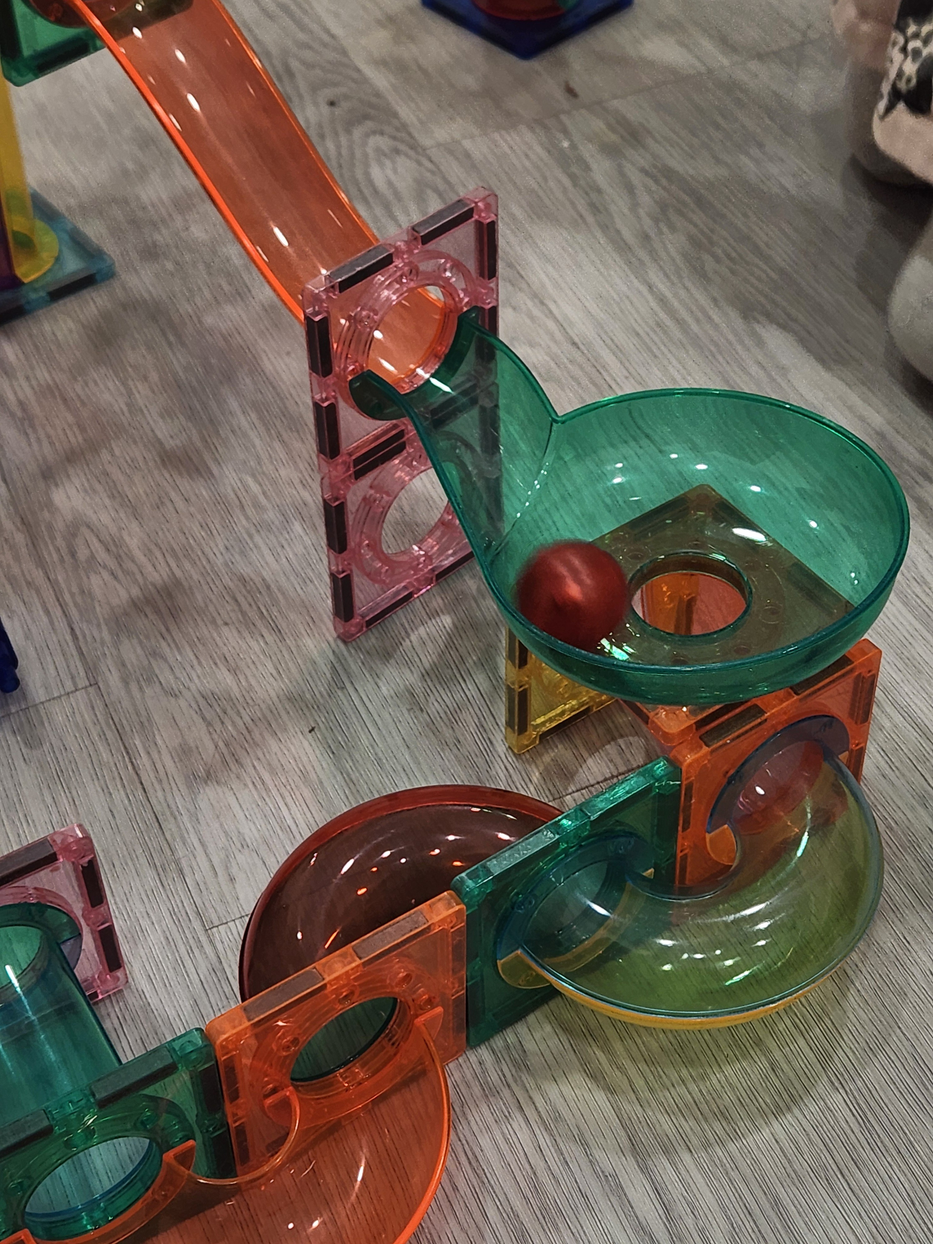 Probably one of the most entertaining toys I got my kids for their birthday - magnetic tiles! Their favorite combo: marble runs and racetracks for days!  🚗💨

#LTKKids #LTKFamily #LTKHome
