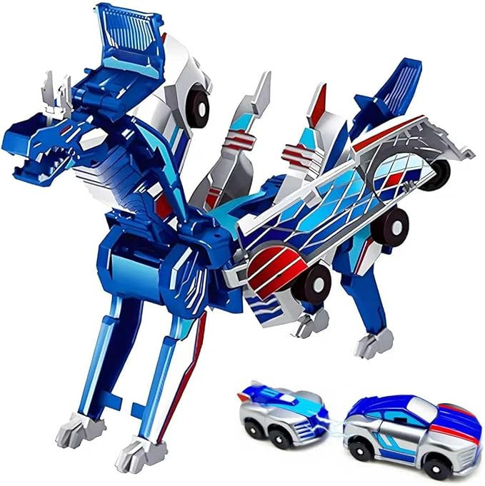 Collision Transforming Dinosaur Car Toy – 2 Cars Crash & Transform into Dinosaur Robot Toys for... | Amazon (US)