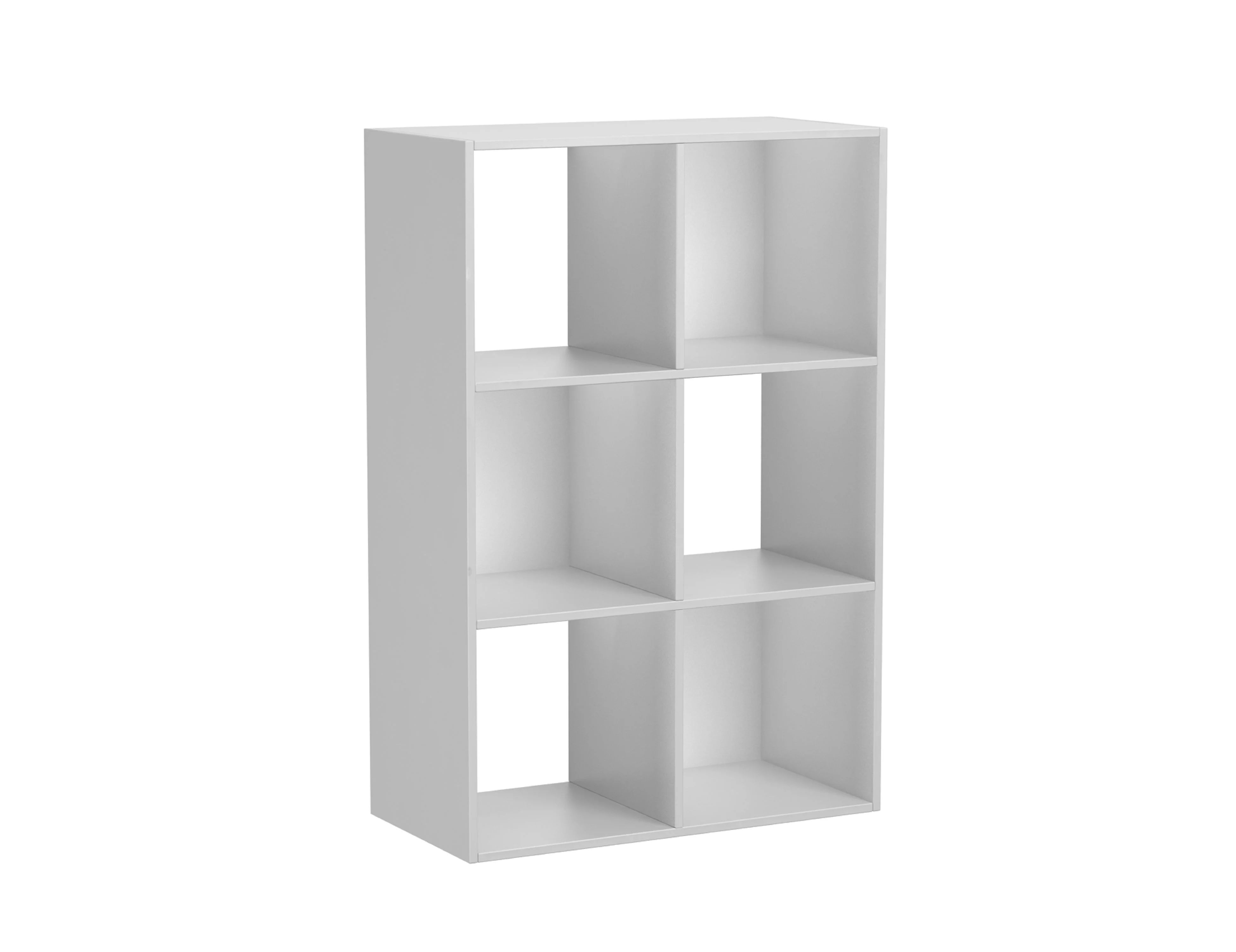 Mainstays 6 Cube Storage Organizer, White | Walmart (US)