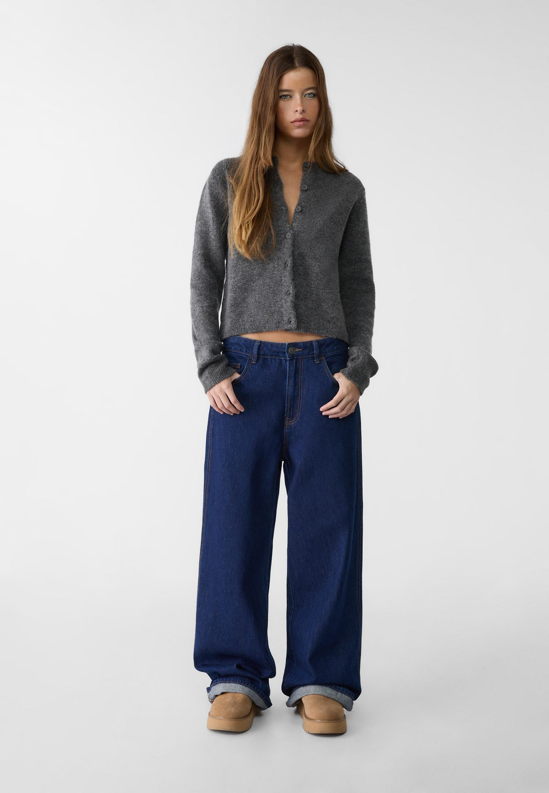 Baggy jeans - Women's fashion | Stradivarius United Kingdom | Stradivarius (UK)