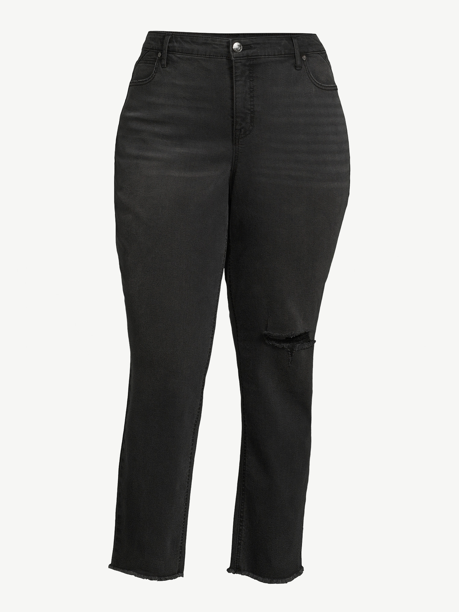 Sofia Jeans by Sofia Vergara Women’s Plus Size Adora High Rise Girlfriend Jeans - Walmart.com | Walmart (US)