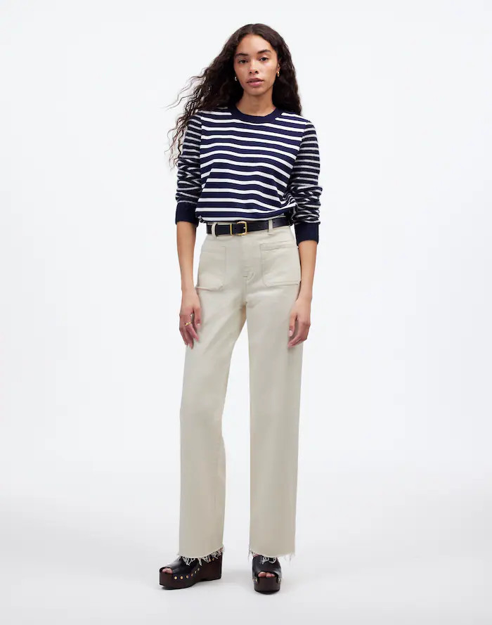 The Emmett Wide-Leg Full Length Jean: Patch Pocket Edition | Madewell