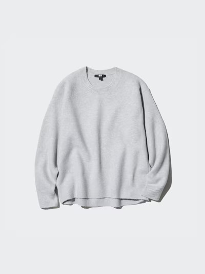 Soufflé Yarn Crew Neck Jumper | UNIQLO (UK)