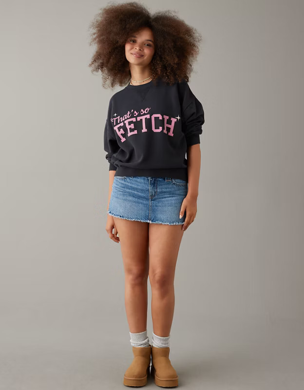 AE x Mean Girls Crew Neck Sweatshirt | American Eagle Outfitters (US & CA)