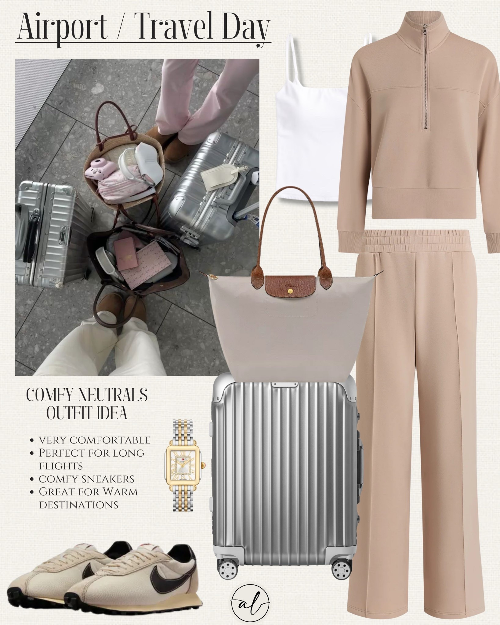 Airport /TravelDay 

Very comfortable, perfect for long flights, comfy sneakers, great for warm destinations. 

#LTKootd #LTKTravel #LTKU