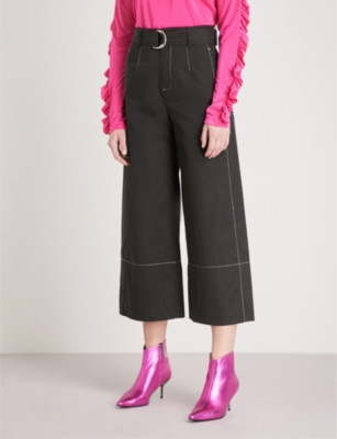 Contrast stitch relaxed-fit cotton pants | Selfridges