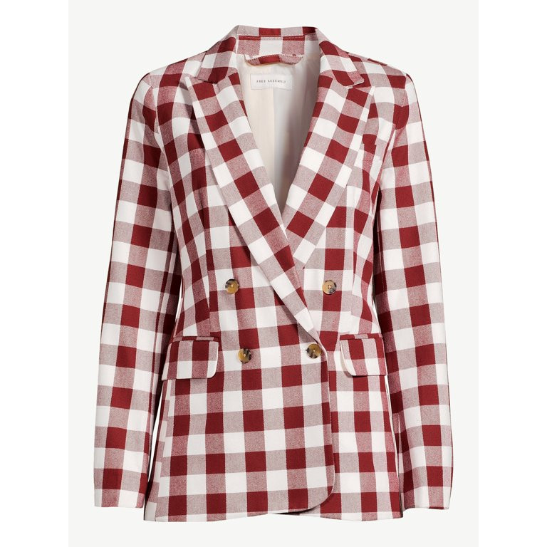 Free Assembly Women's Slim Double-Breasted Blazer | Walmart (US)