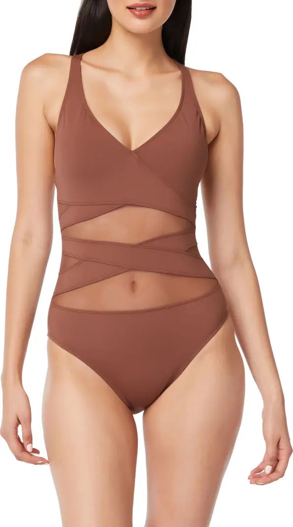 Don't Mesh with Me One-Piece Swimsuit | Nordstrom