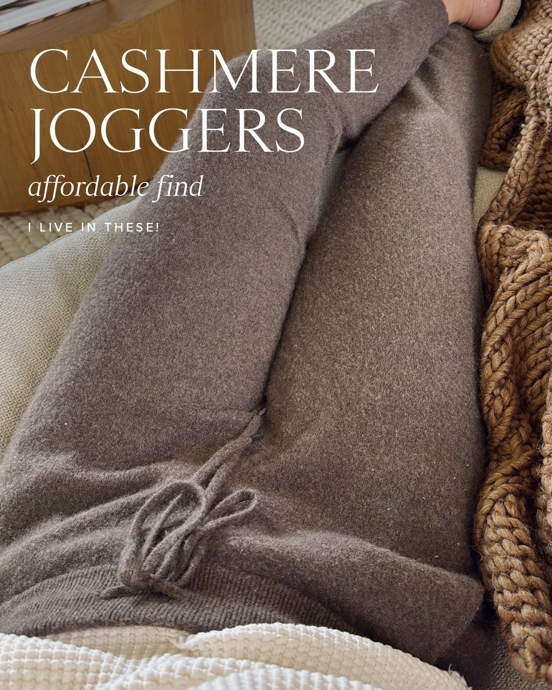 Affordable cashmere joggers! Wearing a small. 

Fall outfit
Loungewear
Cozy 

#LTKSeasonal