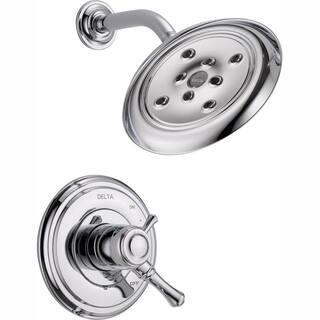 Delta Cassidy 1-Handle Shower Only Faucet Trim Kit in Chrome (Valve Not Included), Grey | The Home Depot