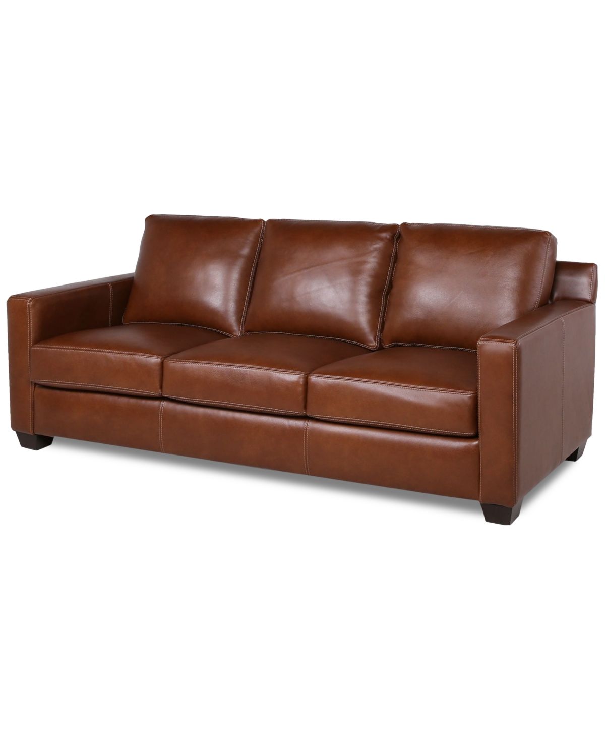 Emilyn Leather Sofa | Macys (US)