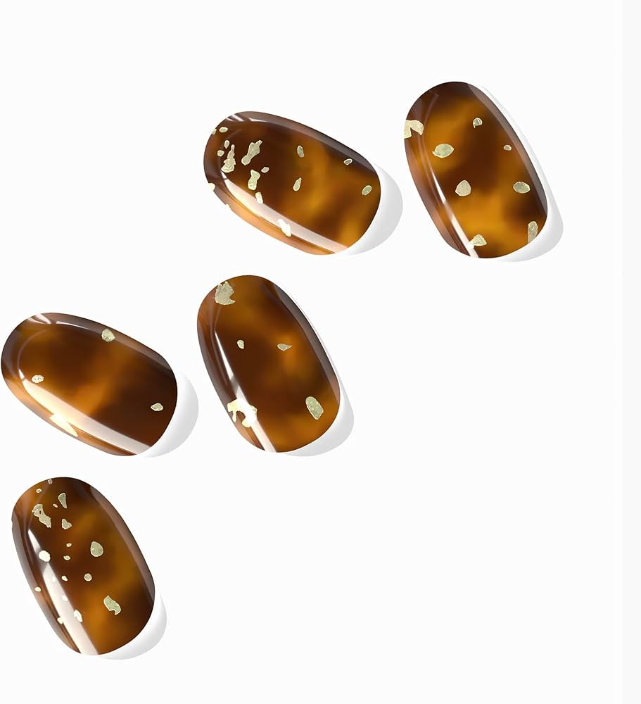 Semi Cured Gel Nail Strips (Tiger Eye) | Amazon (US)