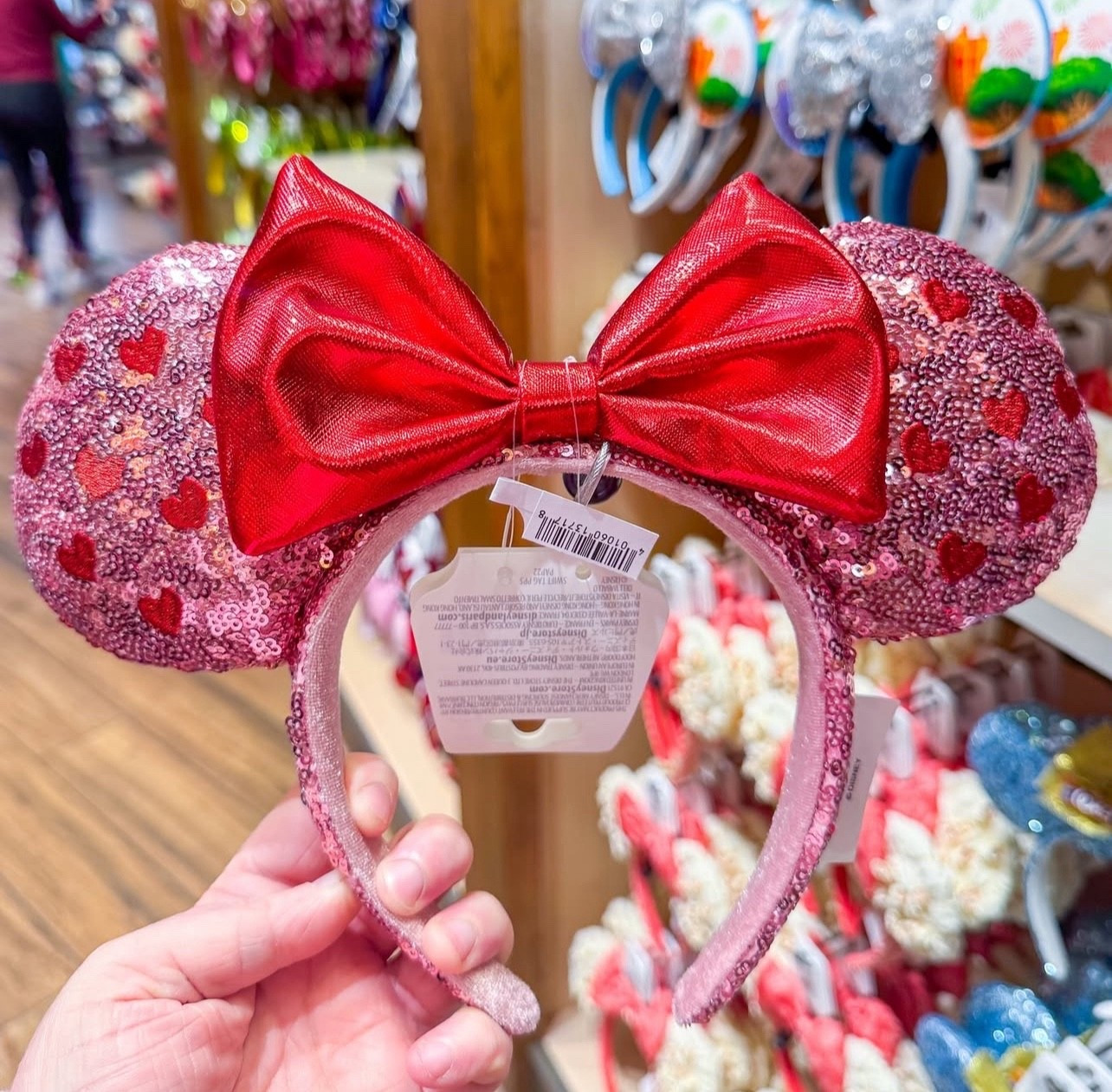 NEW Valentines Day Minnie Ears from Disney World! 

 $34.99 available on Disney Store 

#LTKTravel #LTKSeasonal