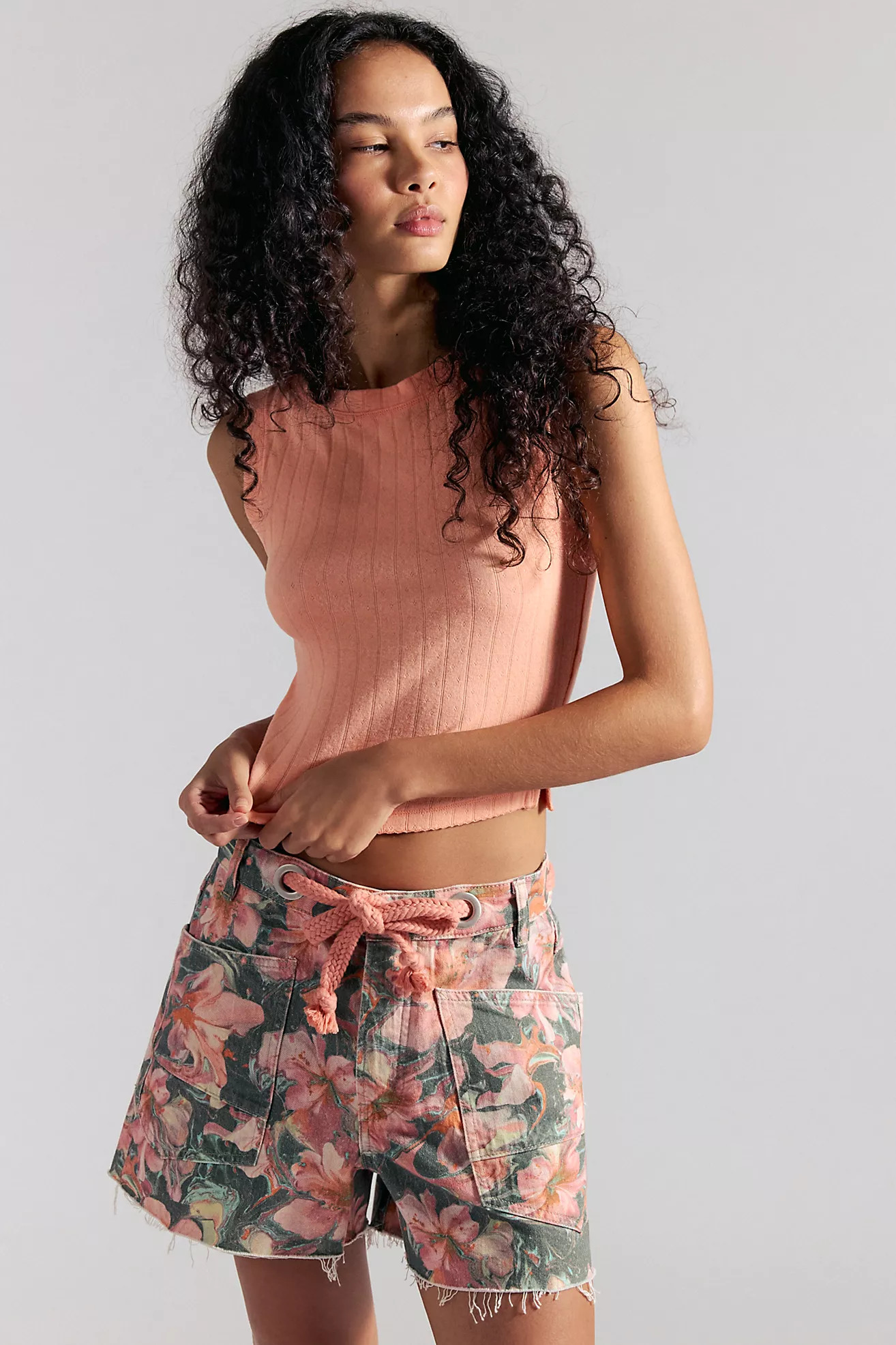 We The Free Moxie Printed Barrel Shorts | Free People (Global - UK&FR Excluded)