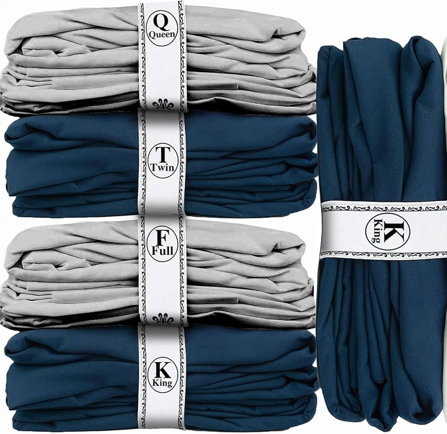 Upgraded 6 Pieces Bed Sheet Organizer Bands,Sheet Keepers Closet Organization,Elastic King Bed Sh... | Amazon (US)