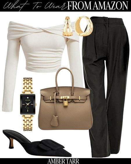 A classy and old money aesthetic outfit. Affordable outfit from Amazon. 

#LTKover40 #LTKfindsunder100 #LTKfindsunder50