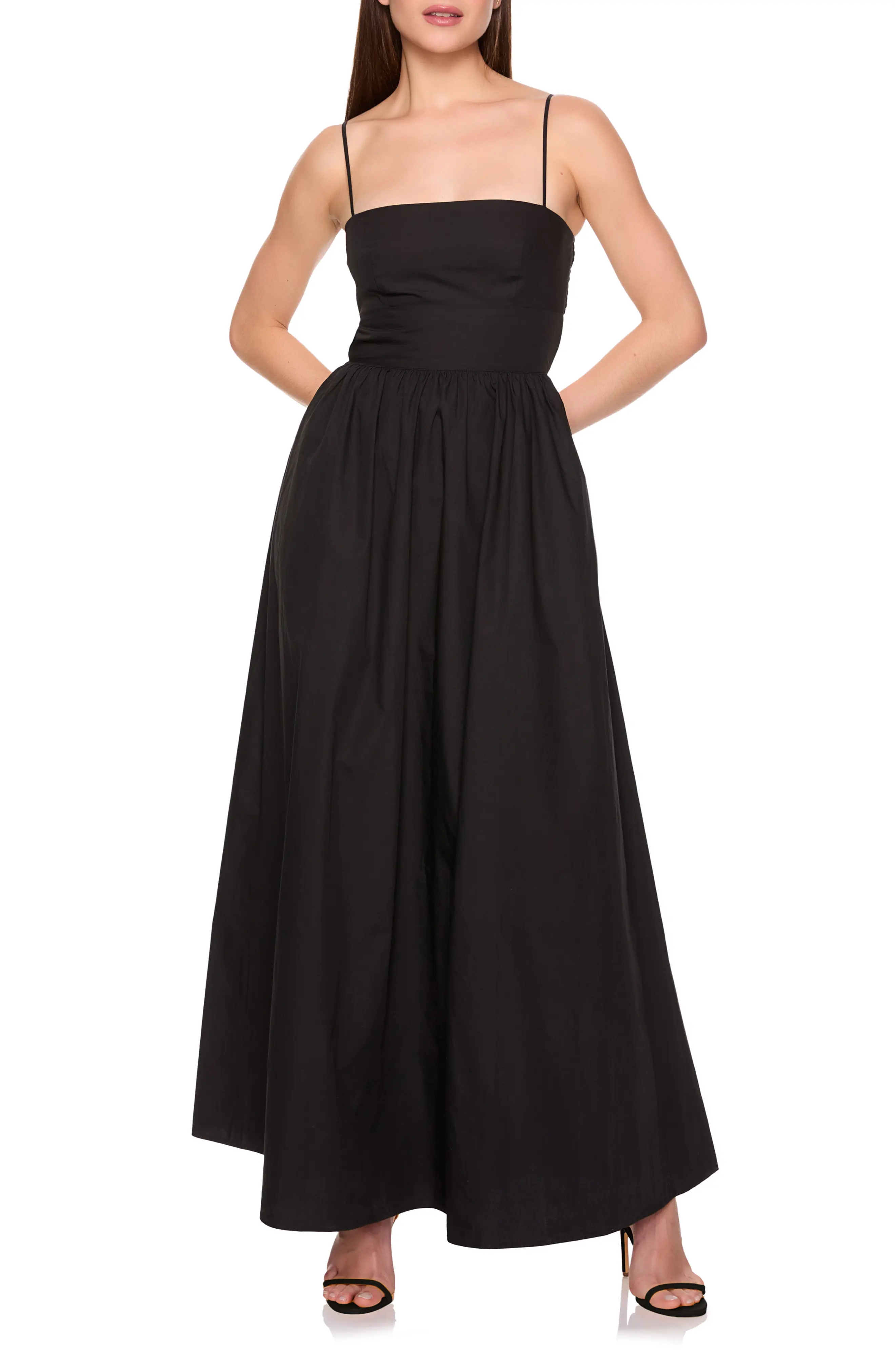 Open Back Cotton Poplin Maxi Dress (Women) | Nordstromrack | Nordstrom Rack
