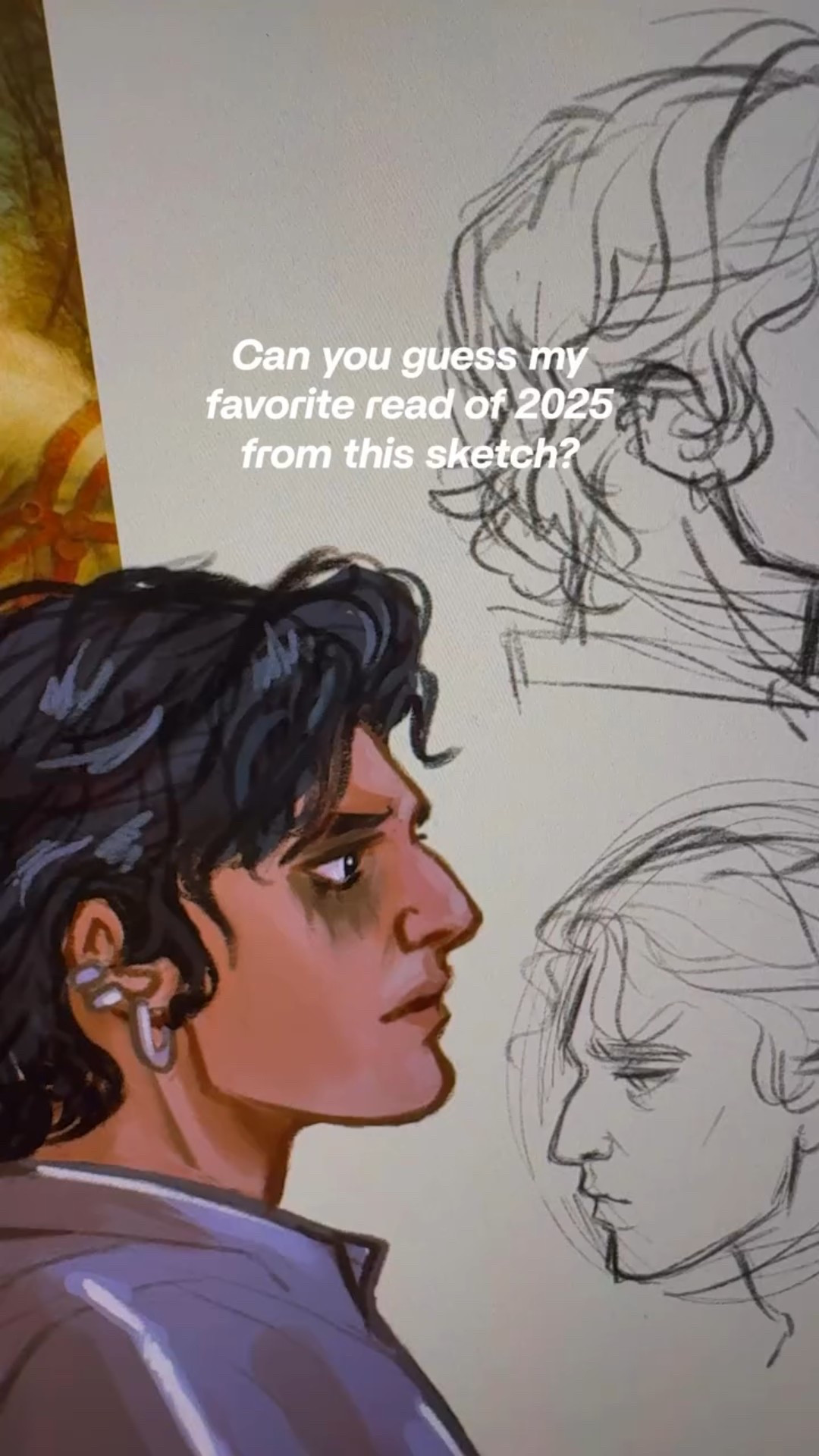 I only read 11 books in 2025 and I was 3 books shy of my 15 book goal…. overall it was just a terrible reading year. I DNF’d left and right, no book seemed to click. 

I need to reflect on why that was and make some major changes, but I did have one favorite and let me know if you can guess what it was 👀⚔️🛡️

What are your reading goals this year and if you read more than 20 books a year, tell me your secrets 😭 #bookstagram #bookishartist #illustration