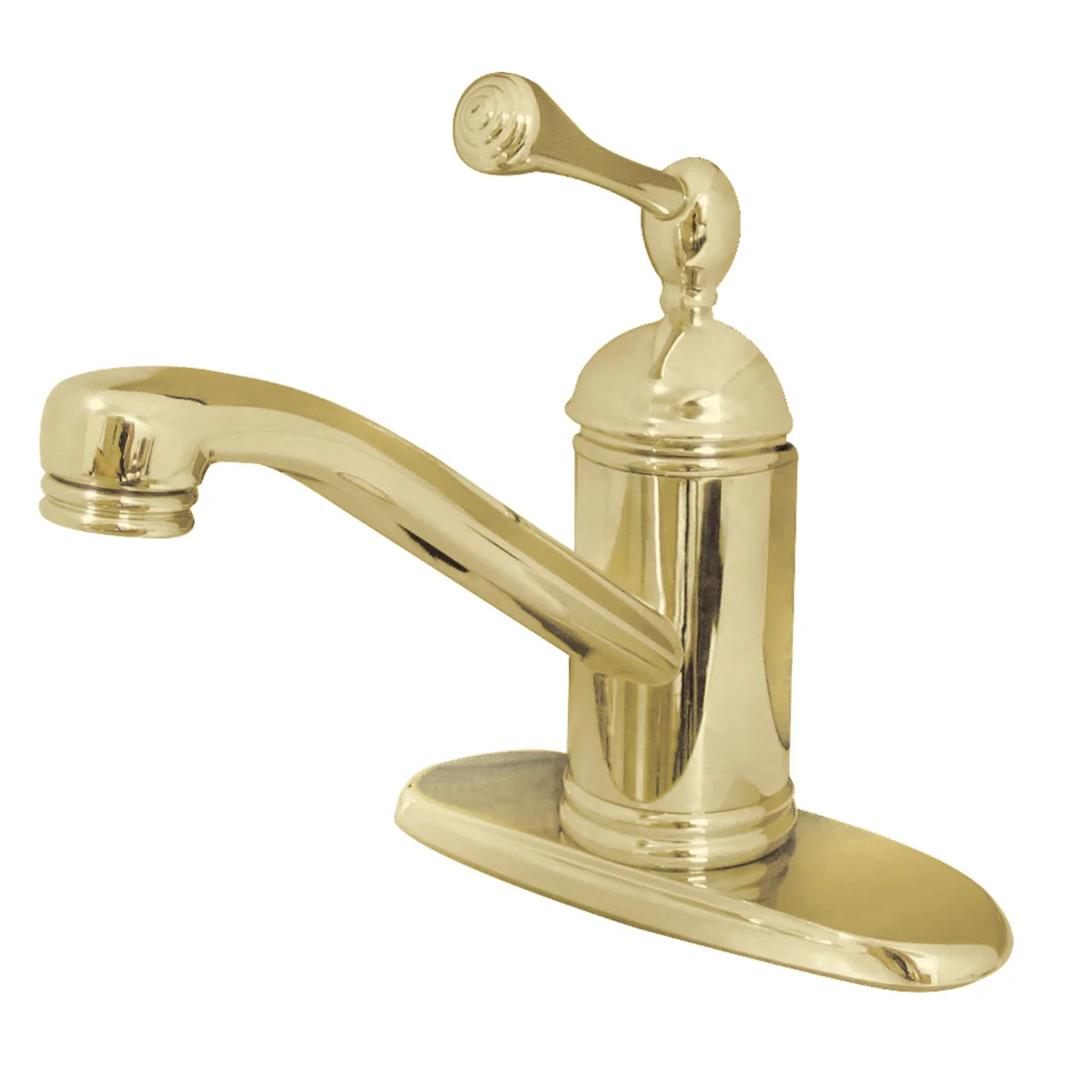 Kingston Brass Single-Handle 1-Hole Deck Mount Bathroom Faucet with Push Pop-Up KS3402BL | Wayfair North America