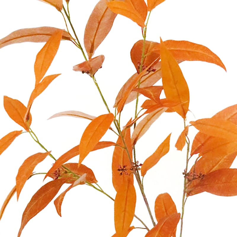 Long Orange Eucalyptus Spray, 39" | At Home