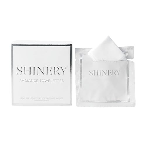 Shinery Radiance Towelettes Jewelry Cleaning Wipes - No Rinse Travel Jewelry Cleaner Safe All Gemstones Pearls, 10 Individually Packed Wipes | Amazon (US)