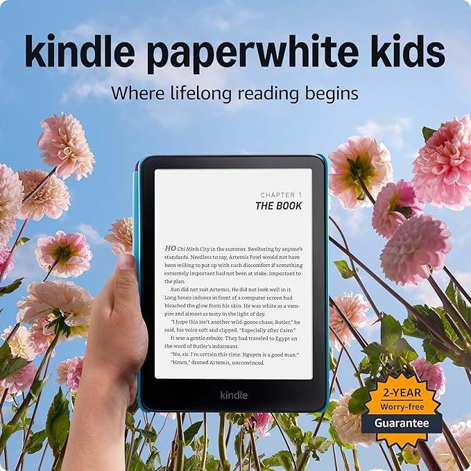 Amazon Kindle Paperwhite Kids 16GB (newest model) – larger 7" glare-free display – Kids read ... | Amazon (US)
