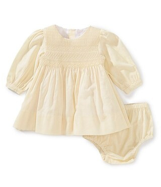 Edgehill Collection x Kristin Ellen Hockman Baby Girls 3-24 Months Margaret Long Sleeve Smocked D... | Dillard's