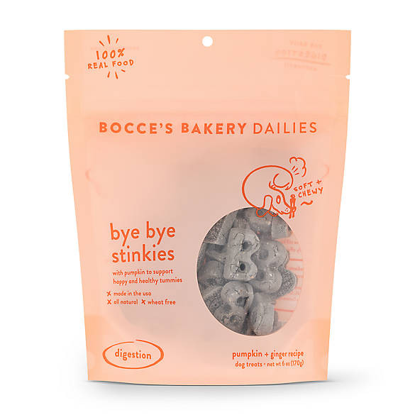 Bocce's Bakery Bye Bye Stinkies Dog Treats - Pumpkin & Ginger | PetSmart