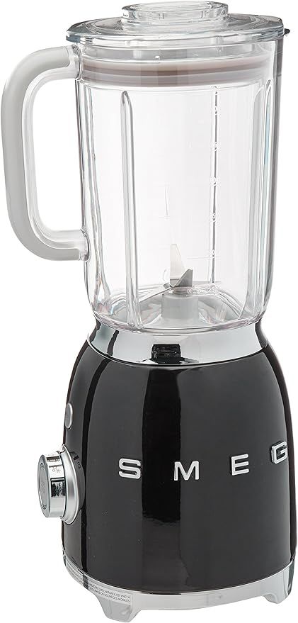 Smeg BLF01BLUS 50s Retro Style Blender, Black | Amazon (US)