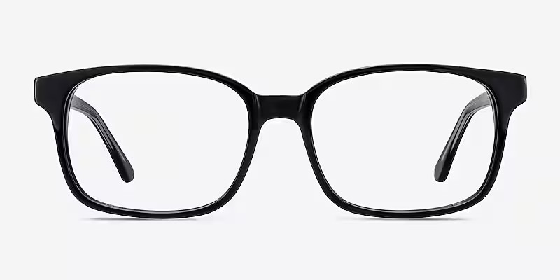 Claudia Rectangle Black Full Rim Eyeglasses | Eyebuydirect | EyeBuyDirect.com