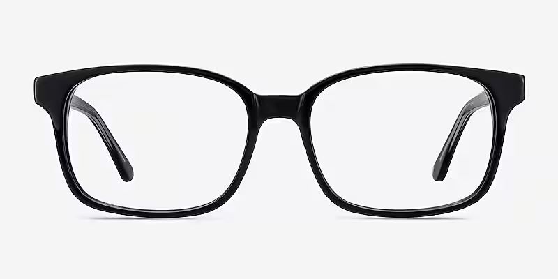 Claudia Rectangle Black Full Rim Eyeglasses | Eyebuydirect | EyeBuyDirect.com