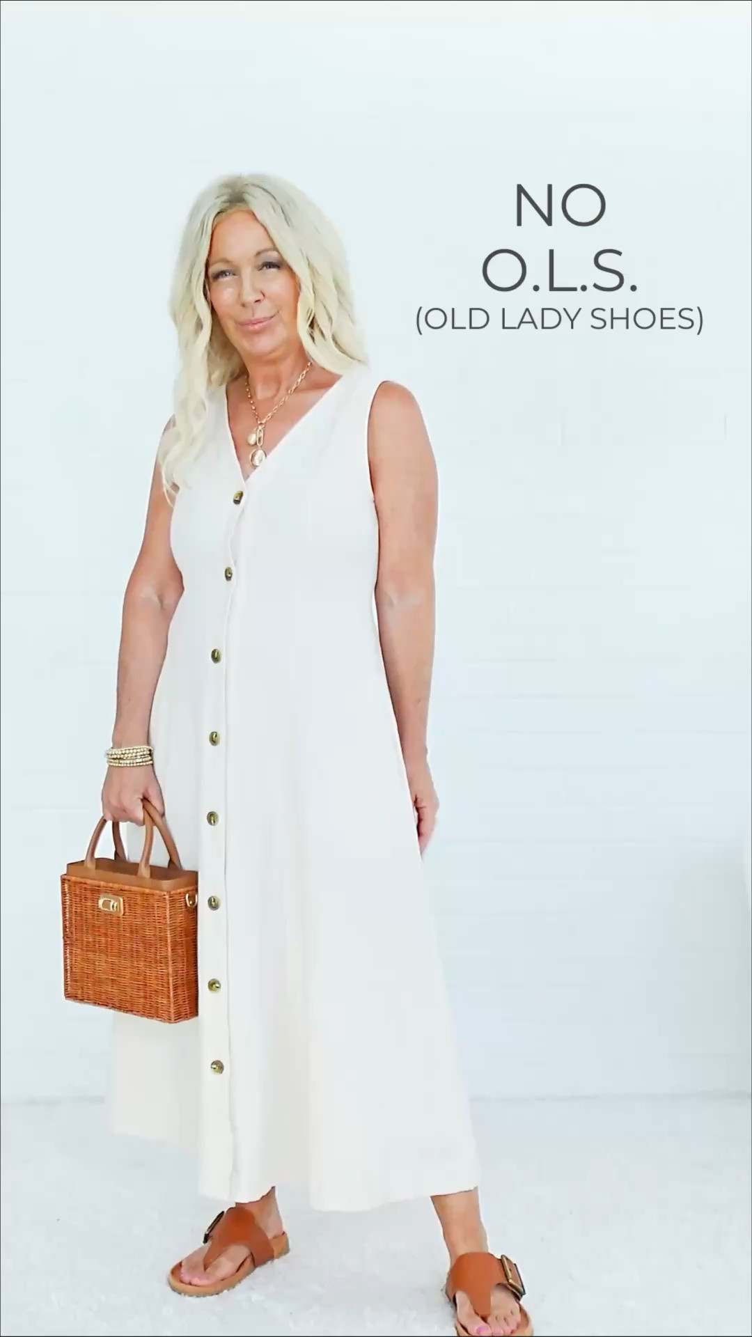 NO O.L.S. 🚫

Old Lady Shoes.

If younger you would have burned them in the backyard, don't buy them now.

You can have comfort.
You can have support.
You can have happy feet.

But you do NOT have to wear those orthopedic-looking shoes that instantly age your outfit.

Modern. Chic. Comfortable.

Demand all three.

#LTKOver40 #LTKSeasonal #LTKPetite