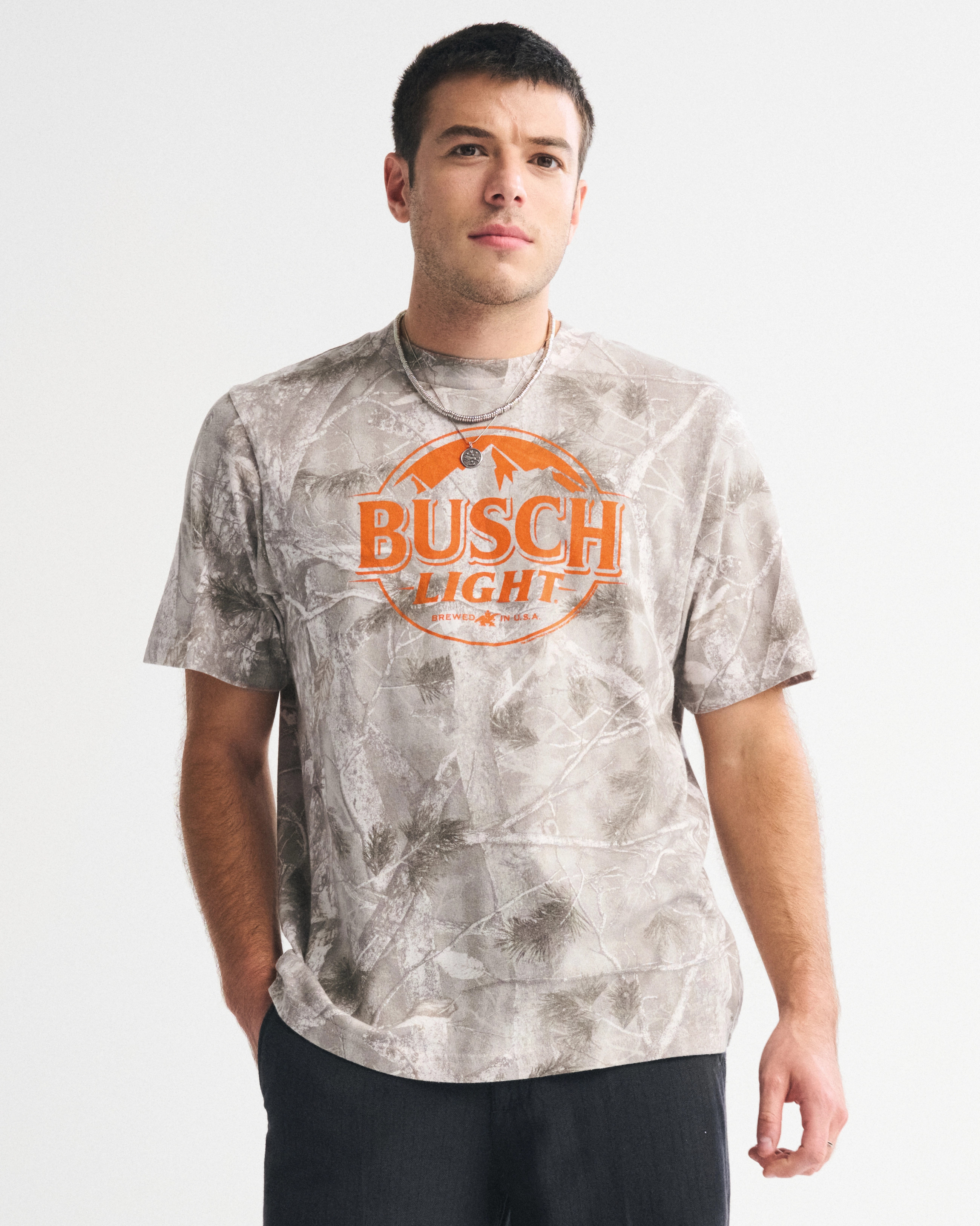 Busch Light Vintage-Inspired Graphic Tee | Abercrombie & Fitch (US)