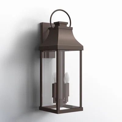 Caden 9" W X 27" H Outdoor 4-Light Extra Large Wall Lantern With Clear Glass | Wayfair North America