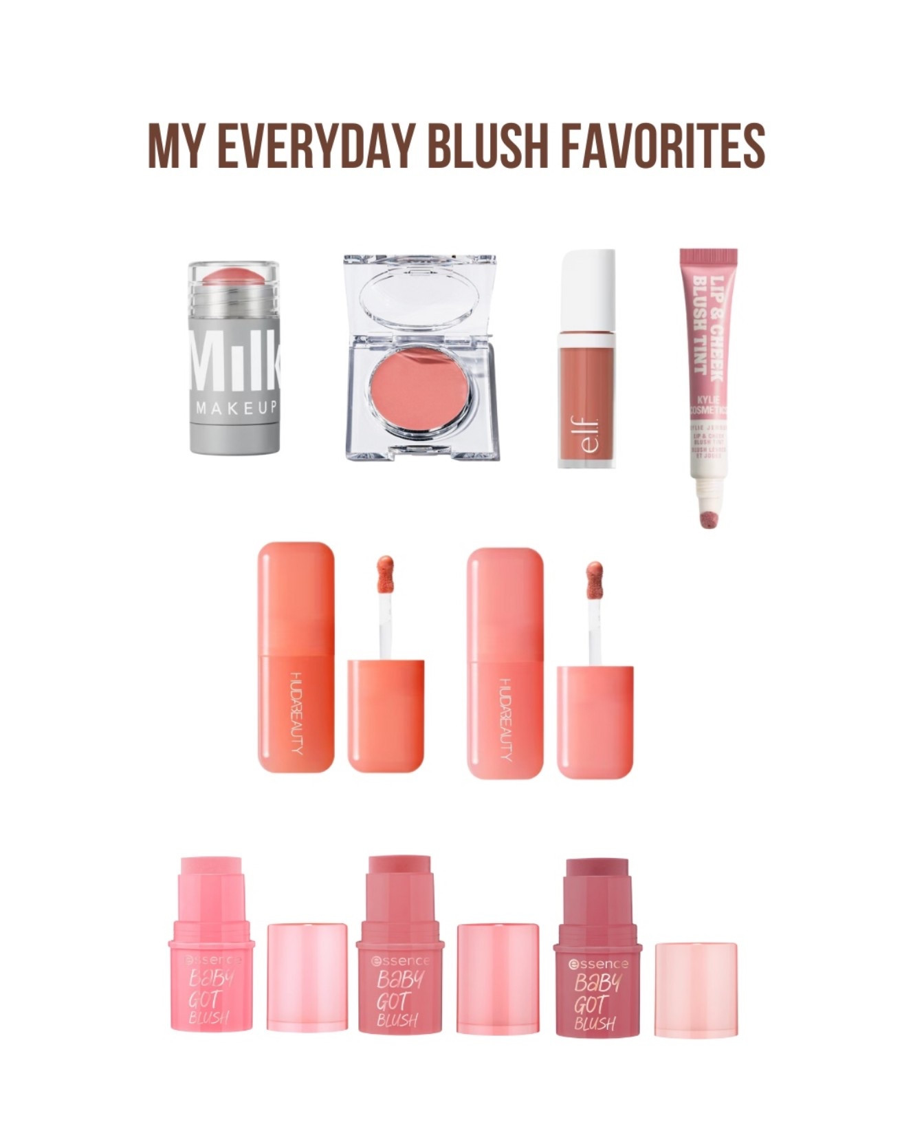 my everyday blush favorites 🎀✨ #blush #favoriten #caiacosmetics #milkmakeup #hudabeauty #essence

#LTKbeauty #LTKeurope #LTKdeutschland