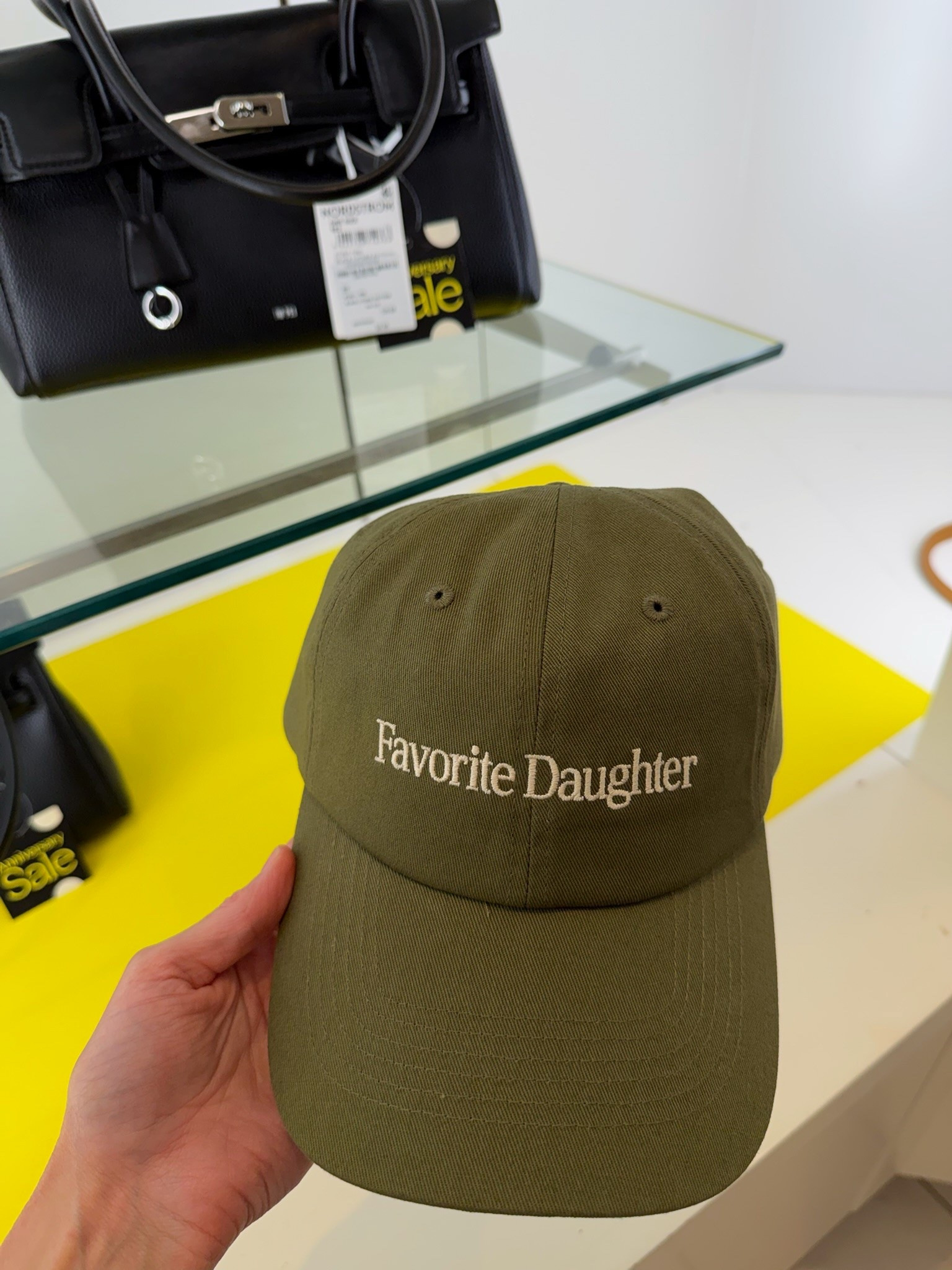 This Favorite Daughter baseball hat is an easy grab-and-go accessory for casual days. The olive green color pairs with just about everything, and the embroidered detail makes it feel a little more elevated than your average cap. It’s one of those pieces you’ll wear on repeat.

#LTKootd #LTKgrwm #LTKSaleAlert