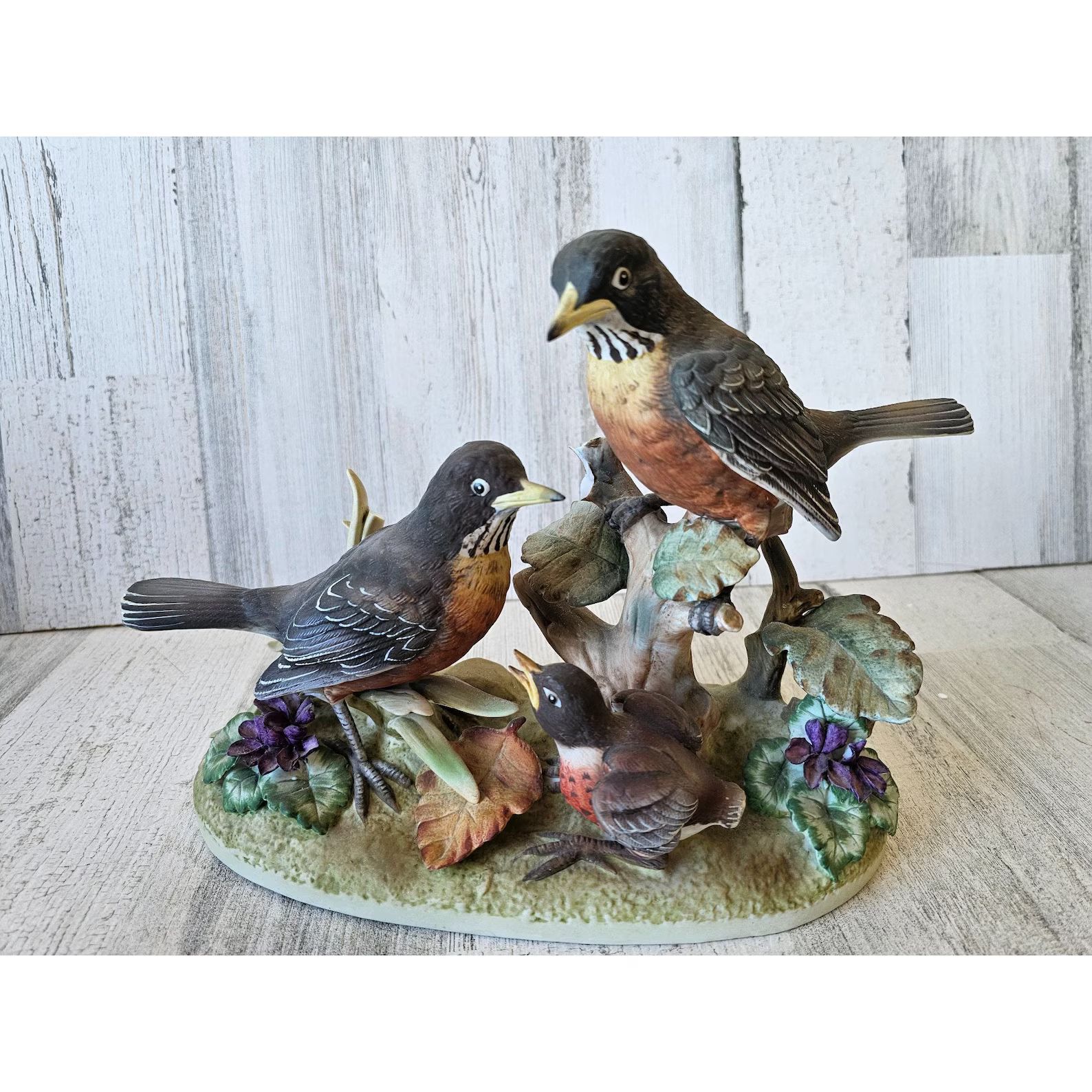 Andrea Family of Robins AS IS Bird Statue Figurine Vintage Flowers Sold as Is - Etsy | Etsy (US)