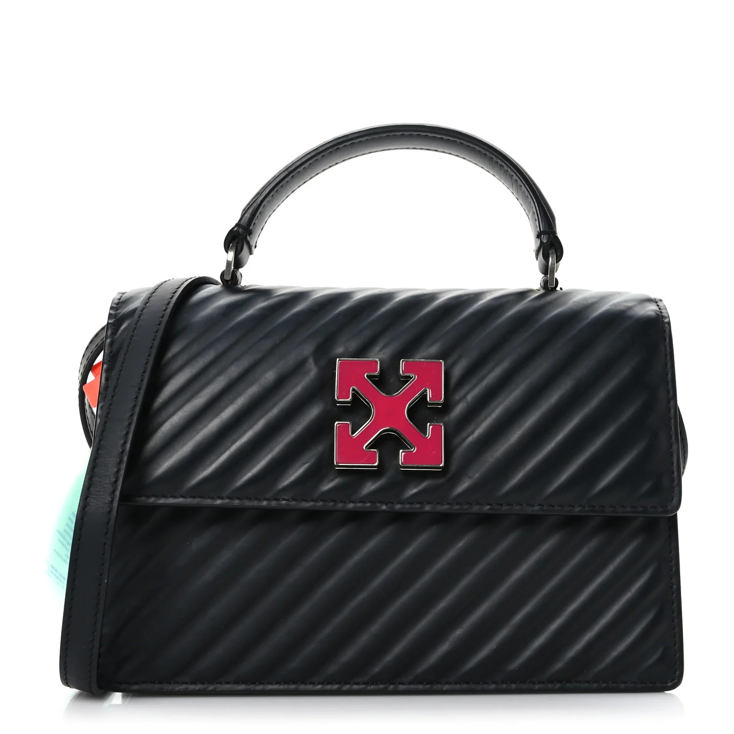 Calfskin Diagonal Quilted Jitney 1.4 Shoulder Bag Black | FASHIONPHILE (US)