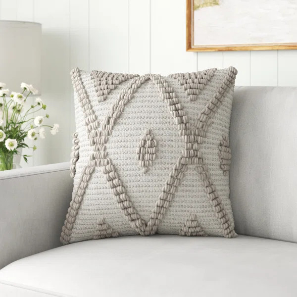 Lassen Embroidered Throw Pillow | Wayfair North America