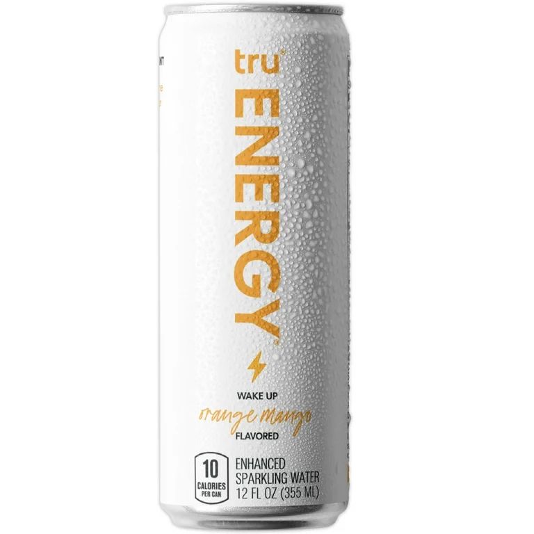 Tru Energy Seltzer, Orange Mango Sparkling Water Clean Energy Drink, 12 oz (1 Pack) | Walmart (US)