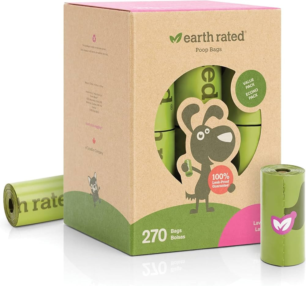 Earth Rated Dog Poop Bags, New Look, Guaranteed Leak Proof and Extra Thick Waste Bag Refill Rolls... | Amazon (US)