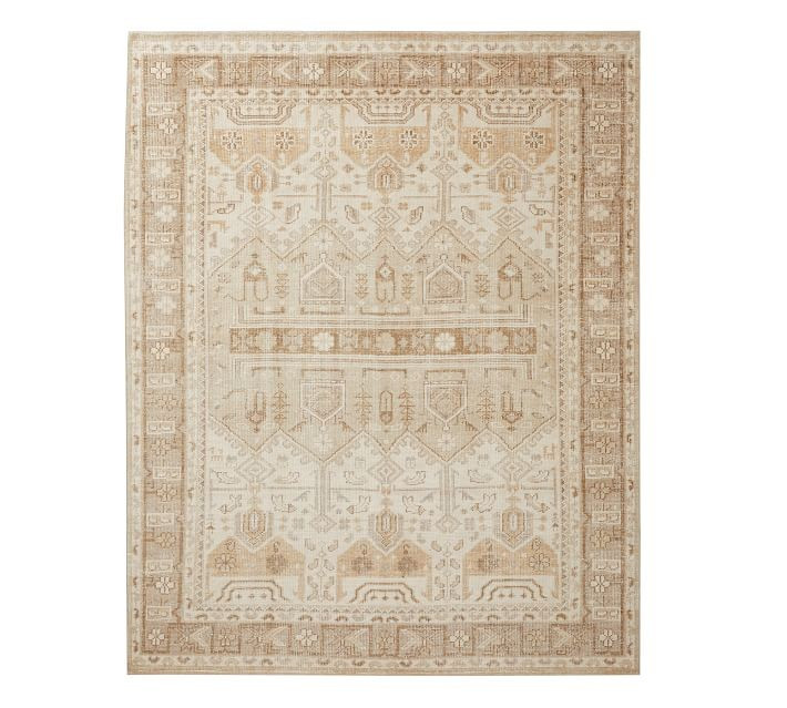 Nicolette Hand-Knotted Wool Rug - Ivory Multi | Pottery Barn (US)