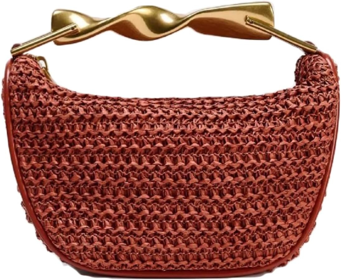 Bohemia Straw Beach Bag Women Macrame Shoulder Hobo Tote Handbag Travel Summer Beach Bags Top-han... | Amazon (US)