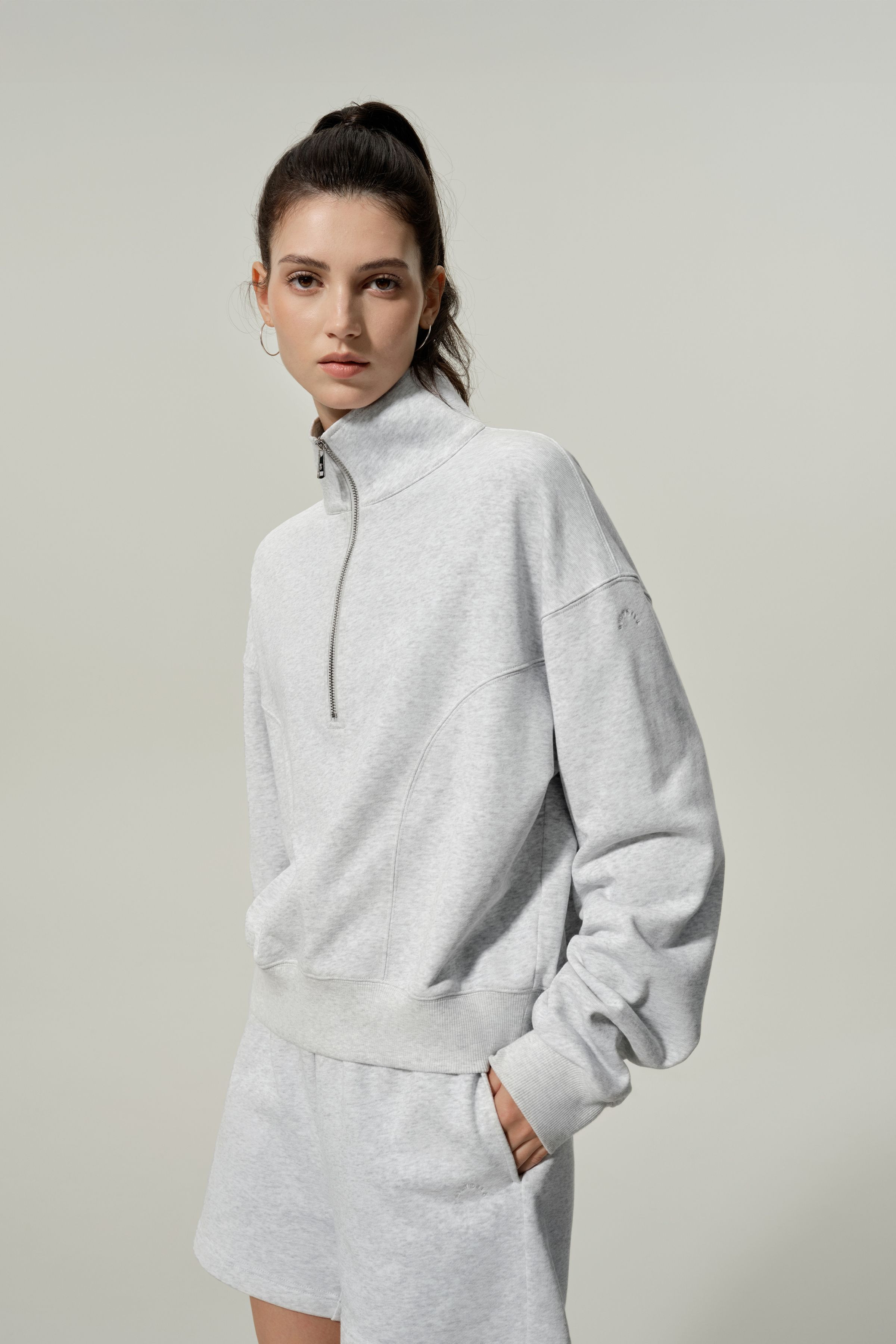 Pull demi-zip Heirloom '89 | LILYSILK